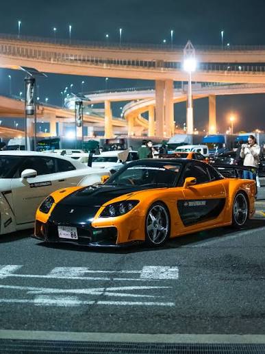 Veilside RX-7 aus Tokyo Drift an der Daikoku PA — JDM-Car-Szene-Tour